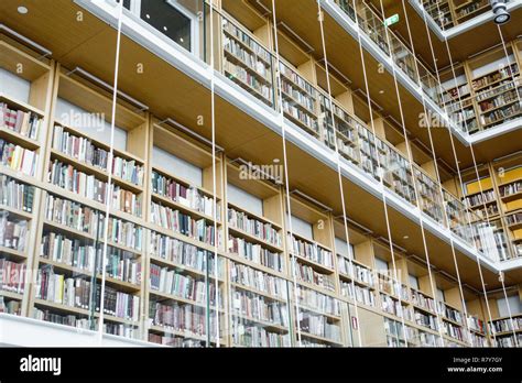 Interior Of Library Stock Photo Alamy