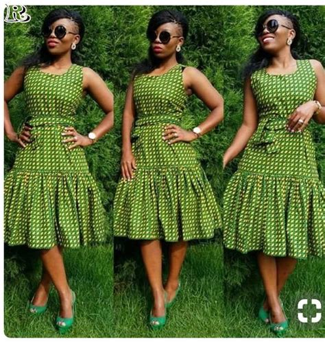 Top Green Shweshwe Dresses Reny Styles