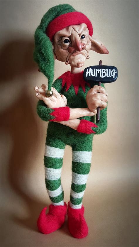 Available Grumpy Christmas Elf Poseable Art Doll By Faunleyfae On Deviantart