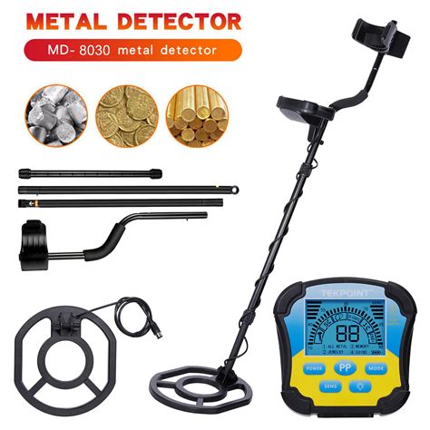 Metal Detector Md8030 Lightweight Gold Finder 10 Ip68 Waterproof