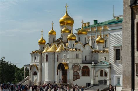 Dormition Cathedral In Moscow Kremlin Russia Editorial Stock Photo