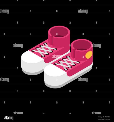Red Shoes Old Fashioned Stock Vector Images Alamy
