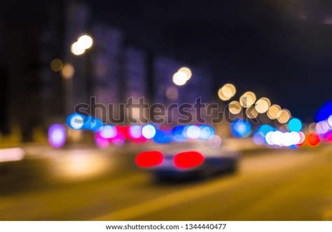 Night City Traffic Giant Metropoliscity Light Stock Photo 1344440477