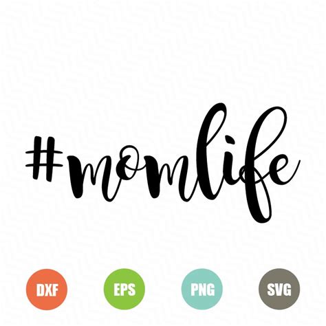 Free Hashtag Mom life SVG - TopFreeDesigns