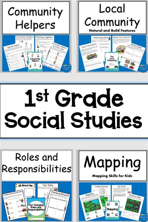1st Grade Social Studies Community Our Changing Roles And