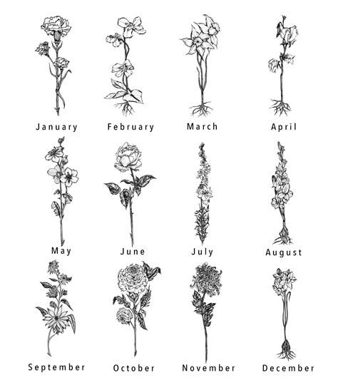 There are 653 birth flower tattoo for sale on etsy, and. Birth Flower Tattoo - Transient Co. #beautytatoos ...