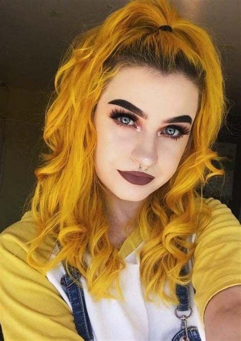 25 Bold Hair Colors To Try In 2019 Yellow