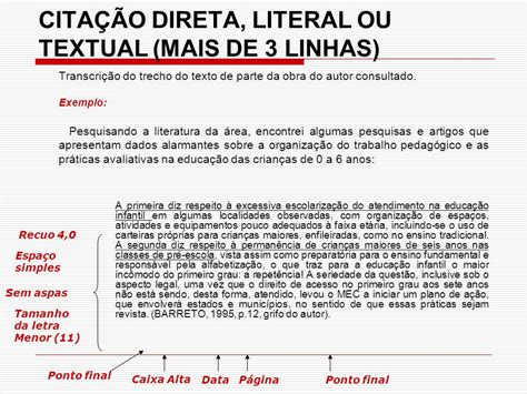 Citação Com Mais De Tres Linhas