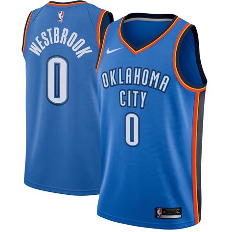Russell Westbrook Oklahoma City Thunder Nike Swingman Jersey Blue