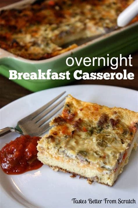 Overnight Sausage And Egg Breakfast Casserole Tastes