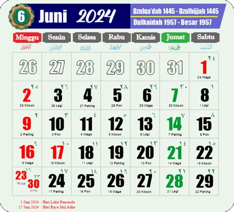 Kalender Lengkap Dengan Hijriyah Jawa Dan Pasaran Download CDR Dan PNG