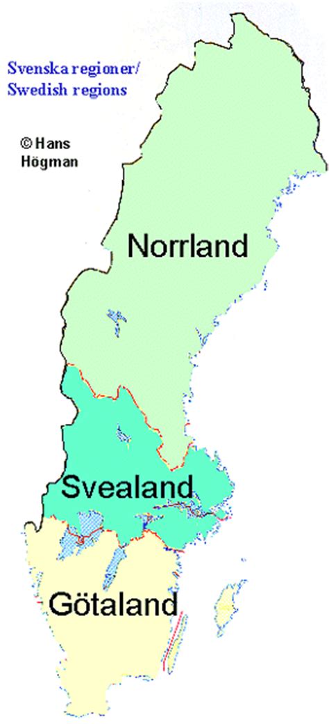Sweden Map Provinces