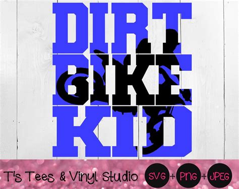 Dirt Bike Svg Dirt Bike Kid Svg Bike Svg Motocross Svg Etsy