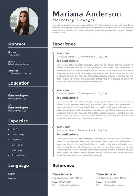 20 Best Free Canva Resume Cv Templates To Download For 2022 Envato Tuts