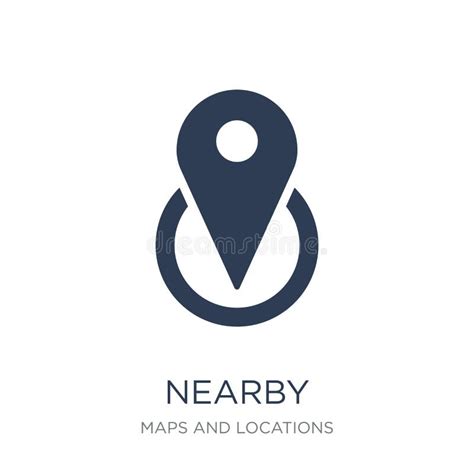 Nearby Icon Trendy Flat Vector Nearby Icon On White Background Stock