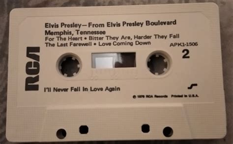 From Elvis Presley Boulevard Memphis Tennessee First Usa Cassette