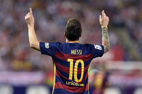 Barcelonas Lionel Messi Dedicates Celebration To Newborn