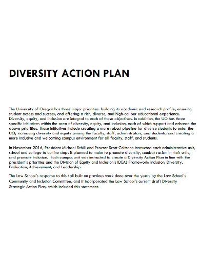 Free 10 Diversity Action Plan Samples Equality Supplier Inclusion