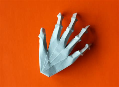 Origami Skeleton Hand How About Orange