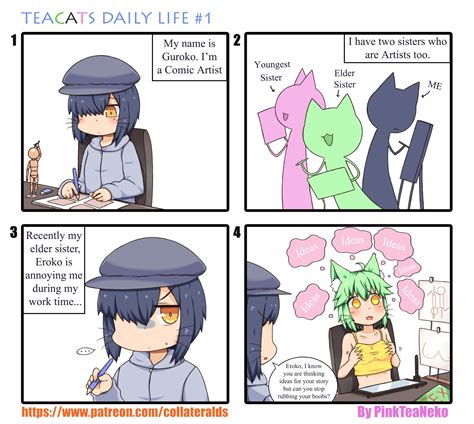 teacats daily life 1 greenteaneko on patreon green tea neko anime funny manga story