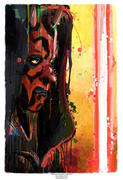 Sith Apprentice Maul 13x19 Artist Signed Print Archival Etsy Star