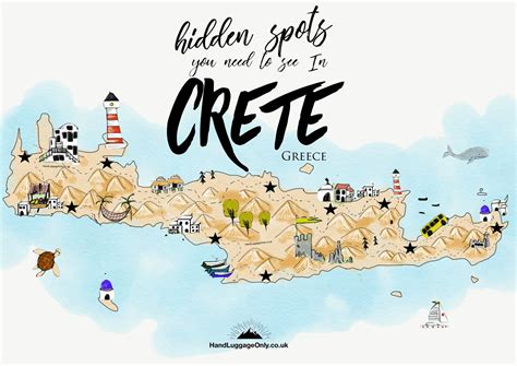 Crete Greece Tourist Map