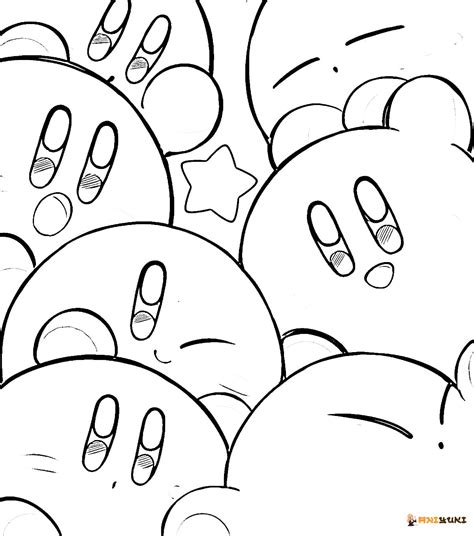 Kirby Coloring Pages Free Printable Coloring Pages
