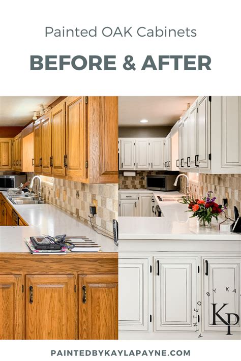 20 Updating Oak Kitchen Cabinets Before And After Pimphomee