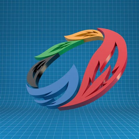 3d Model Sochi Olympics Logo Cgtrader