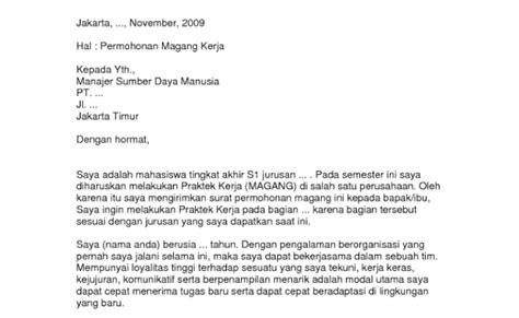 Contoh Cover Letter Untuk Magang Bahasa Indonesia 200 Cover Letter
