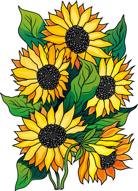 View Sunflower Plant Clipart Pictures