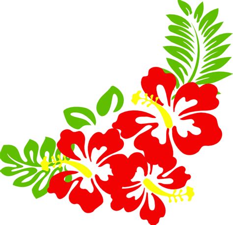 Hibiscus Flower Border Clip Art Clipart Best
