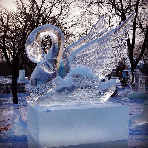 The Great Ice Show On Instagram Ice Swan Created By Our Talented