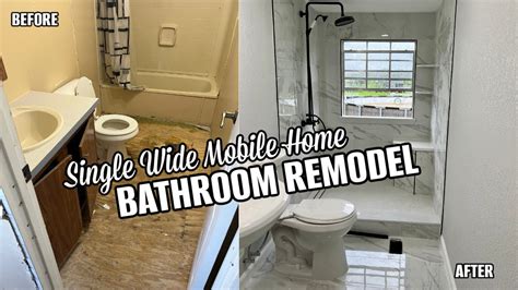 1970s SINGLE WIDE MOBILE HOME GUEST BATHROOM REMODEL YouTube