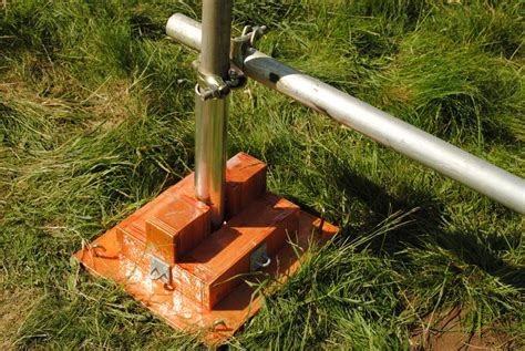 How To Build A Tilt Over Foot Antenna Mast From Scaffolding Poles M MCX Amateur Radio