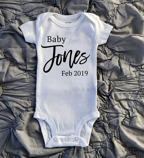 Baby Onesie Announcement Baby Announcement Onesie