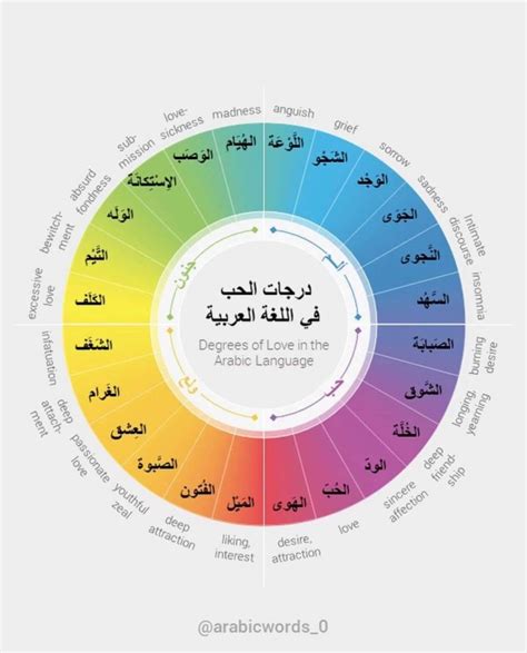 Infographic The Different Levels Of Love In The Arabic Language