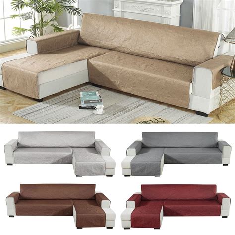 Slipcovers 3 Seats Taococo Waterproof Sectional Couch Covers 2pcs L