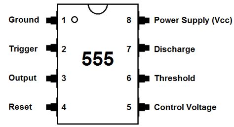 555 Timer Pin Out Diagram Voltage Controlled Oscillator Timer