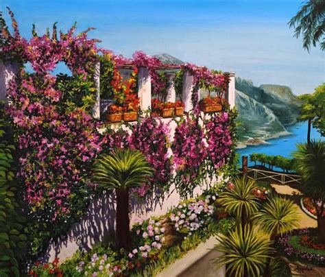 Wonderful Coastal Ravello Painting In 2022 Original Landscape