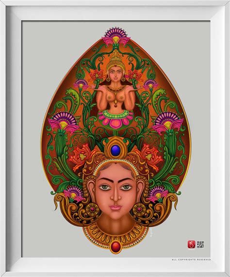 Artstation Narilatha The Srilankan Mask Digital Painting