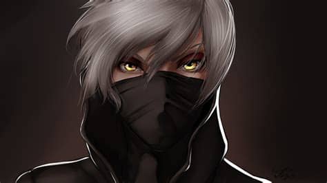 However some of the best anime characters have. Wallpaper : face, black, monochrome, anime, mask, hair ...