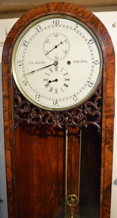 Antiques Atlas Longcase Regulator Clock Jh Allis Bristol