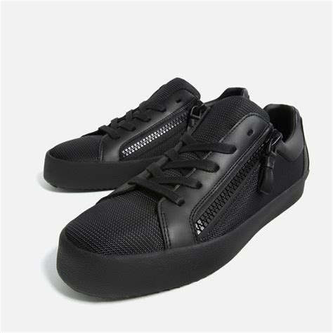 Option, a tool that will recommend the best size based on the information you have given us. BLACK ZIPPED SNEAKERS-View all | From size 39-SHOES-MAN ...