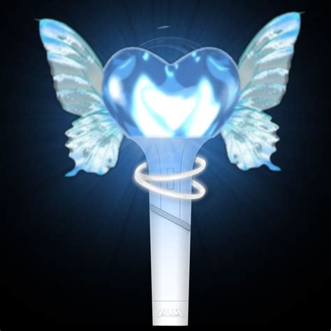 A Blue Heart Shaped Object With Wings On It