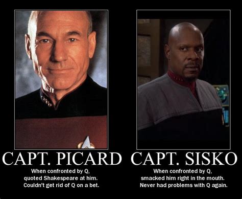 Picard Vs Sisko Star Trek Meme Star Trek Ds9 Star Trek Series Star