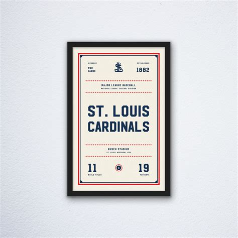 St Louis Cardinals Ticket Print Etsy