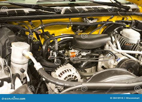 Auto Car Engine Closeup Detail Stock Photo Image Of Engine