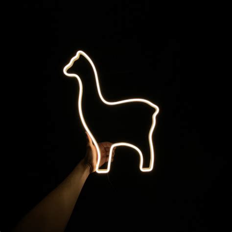 Neon Led Lama Minimalistyczna Gdzie Jest Neon