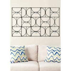 Up to 70% off on frames & wall art designer collection, fast shipping and free returns! Safavieh Votive Iron Black Metal Wall Art-WDC1019A - The Home Depot | Wall candle holders ...